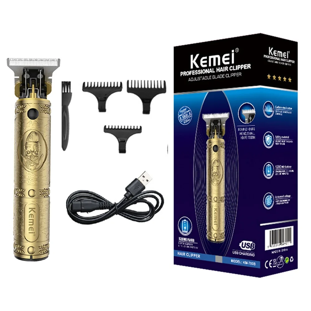 Kemei 700B Electric Hair Clipper Cordless Men Hair Cutting Machine USB Charging Barber Hair Trimmer Professional Haircut Shaver
Kemei 700B Electric Hair Clipper Cordless Men Hair Cutting Machine USB Charging Barber Hair Trimmer Professional Haircut Shaver