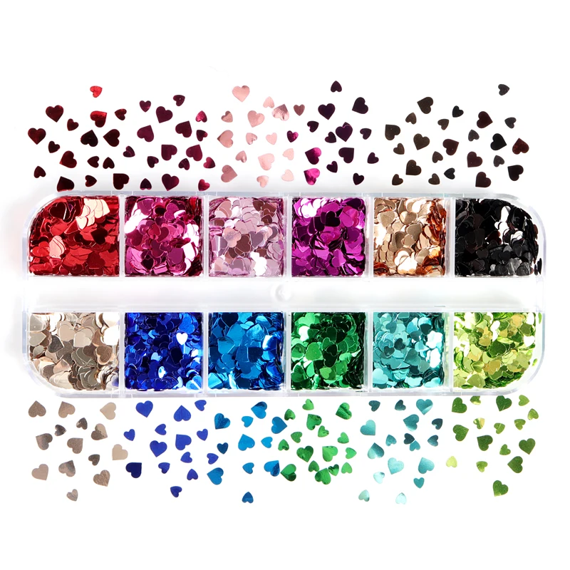 Red Black Love Heart Nail Sequins Valentines Nail Art Accessories Mixed Size Glitter Flakes Nails Decorations Manicure Paillette
Red Black Love Heart Nail Sequins Valentines Nail Art Accessories Mixed Size Glitter Flakes Nails Decorations Manicure Paillette