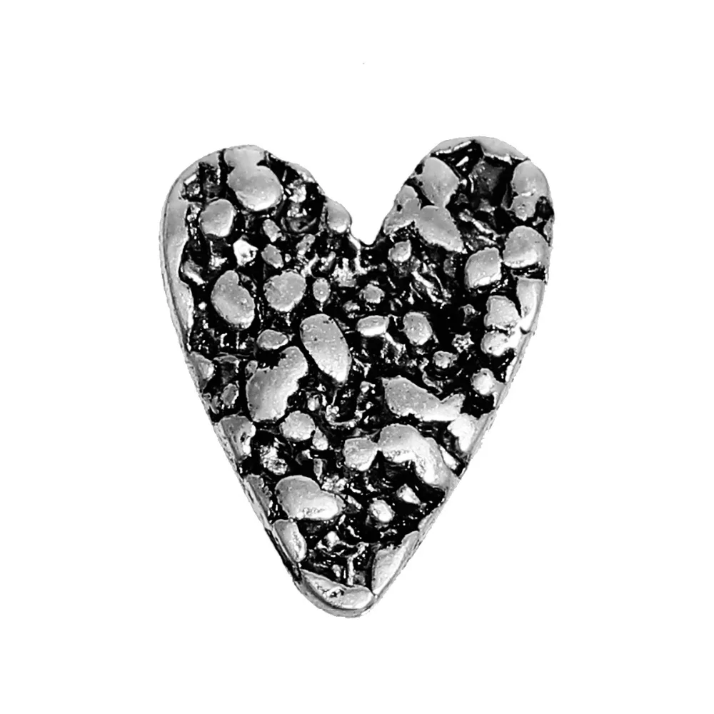 DoreenBeads 50 шт., украшения из сплава цинка, ювелирное изделие в форме сердца, античный серебряный цвет 10 мм (3/8 ") x 8 мм (3/8")
DoreenBeads 50 шт., украшения из сплава цинка, ювелирное изделие в форме сердца, античный серебряный цвет 10 мм (3/8 ") x 8 мм (3/8")