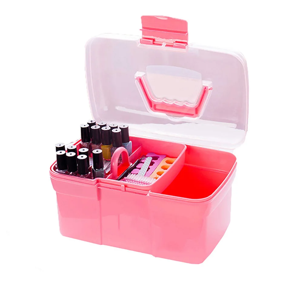 Nail Art Storage Box Plastic Scissors Makeup Organizer Jewelry Nail Polish Pen Container Manicure Tool Case
Nail Art Storage Box Plastic Scissors Makeup Organizer Jewelry Nail Polish Pen Container Manicure Tool Case