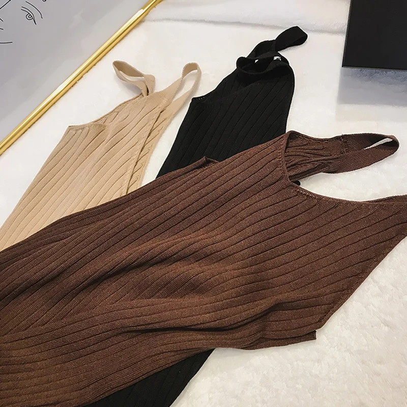 Off Shoulder V Neck Basic Ribbed Knitted Women Sweater dress Spring Summer Solid Sleeveless Vestidos Sexy Slim Fit Female Dress
Off Shoulder V Neck Basic Ribbed Knitted Women Sweater dress Spring Summer Solid Sleeveless Vestidos Sexy Slim Fit Female Dress