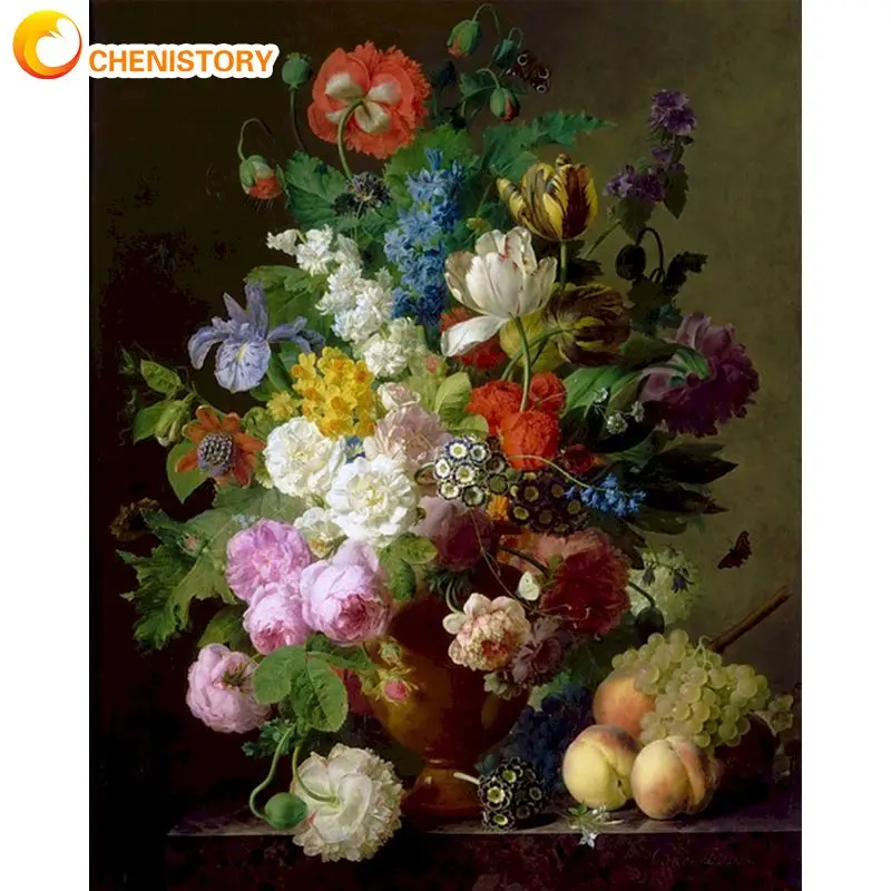 CHENISTORY Diy Painting By Number Flowers For Adult Canvas Pictures Oil Painting Gift Fruit Flower Vase For Living Room Wall Art
CHENISTORY Diy Painting By Number Flowers For Adult Canvas Pictures Oil Painting Gift Fruit Flower Vase For Living Room Wall Art