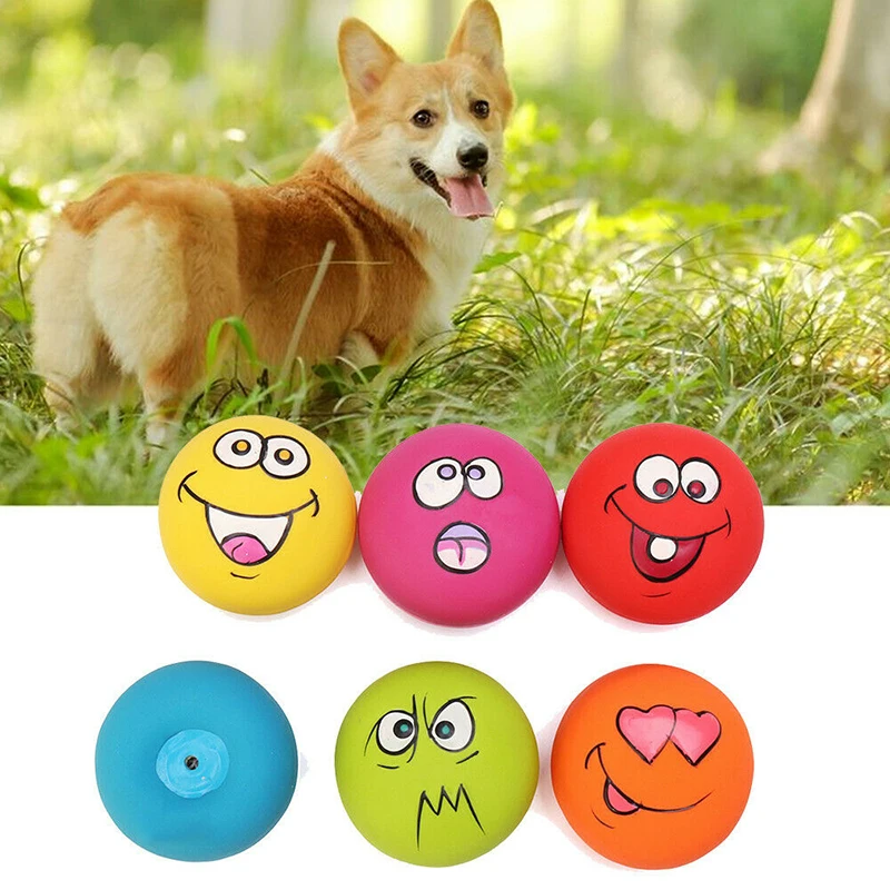 Hot Rubber Dog Puppy Pet Play Squeaky Ball Chewing Toys With Face Fetch Bright Balls Fidget Toys Juguetes Para Perro
Hot Rubber Dog Puppy Pet Play Squeaky Ball Chewing Toys With Face Fetch Bright Balls Fidget Toys Juguetes Para Perro