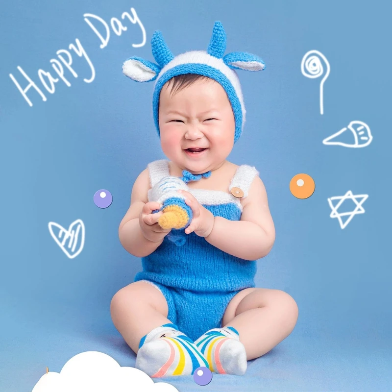 3Pcs/Set Newborn Infant Baby Photography Props Knitted Sleevless Button Rompers with Cow Ox Hat Cartoon Milk Bottle Toy
3Pcs/Set Newborn Infant Baby Photography Props Knitted Sleevless Button Rompers with Cow Ox Hat Cartoon Milk Bottle Toy