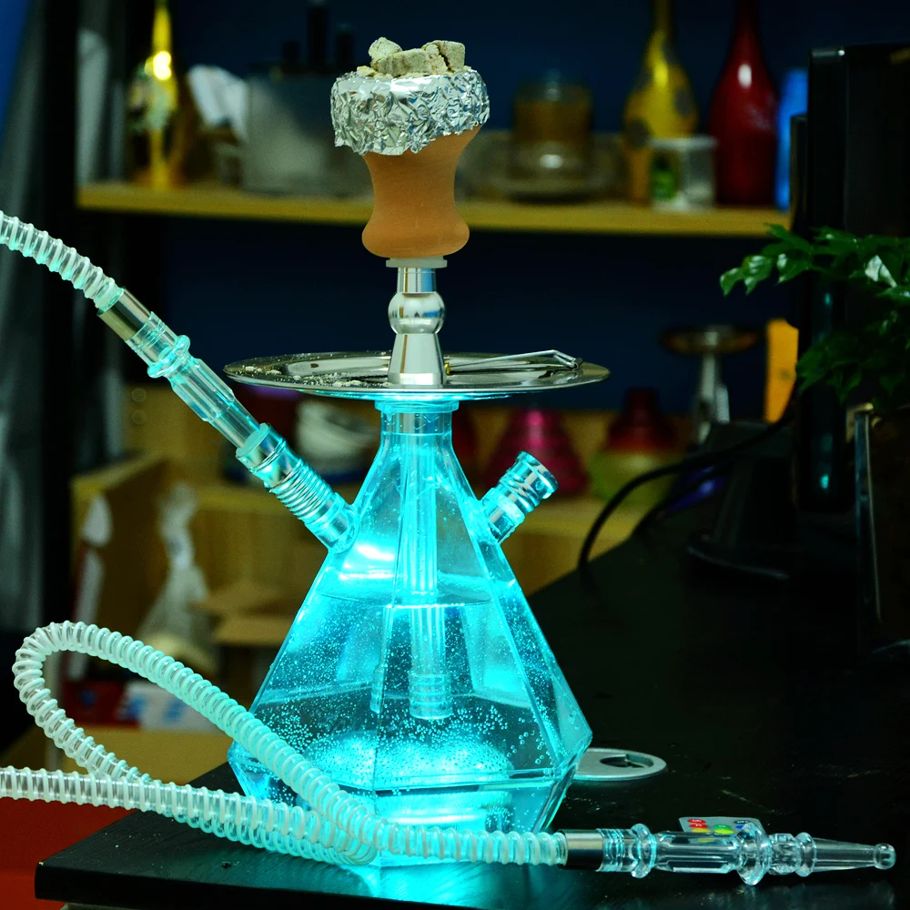 Transparent Acrylic Hookah Set LED Light Shisha Pipe with Ceramic Bowl Nargile Hose Charcoal Tray Metal Tongs Chicha Narguile
Transparent Acrylic Hookah Set LED Light Shisha Pipe with Ceramic Bowl Nargile Hose Charcoal Tray Metal Tongs Chicha Narguile