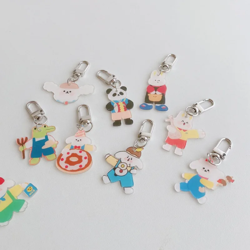 Ins Cartoon Cute Animals Key Holder Bear Rabbit Acrylic Key Chain Student Schoolbag Kawaii Decorative Pendant Fashion Ornament
Ins Cartoon Cute Animals Key Holder Bear Rabbit Acrylic Key Chain Student Schoolbag Kawaii Decorative Pendant Fashion Ornament