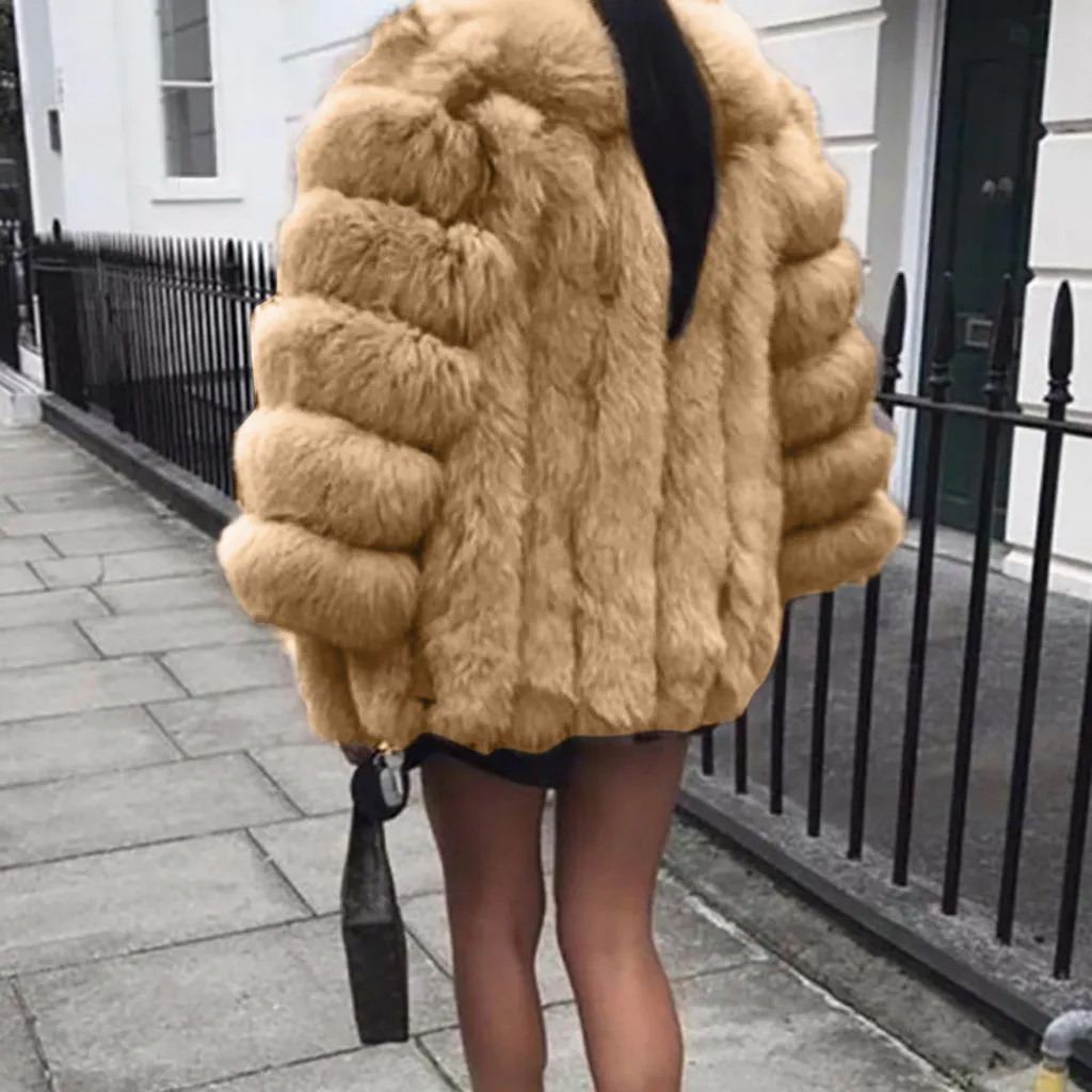 Female Faux Fur Coat Women Winter Plus Size Short Soft Thicken Coat Warm Furry Jacket Long Sleeve Plus Size Outerwear Coat #45 
Female Faux Fur Coat Women Winter Plus Size Short Soft Thicken Coat Warm Furry Jacket Long Sleeve Plus Size Outerwear Coat #45