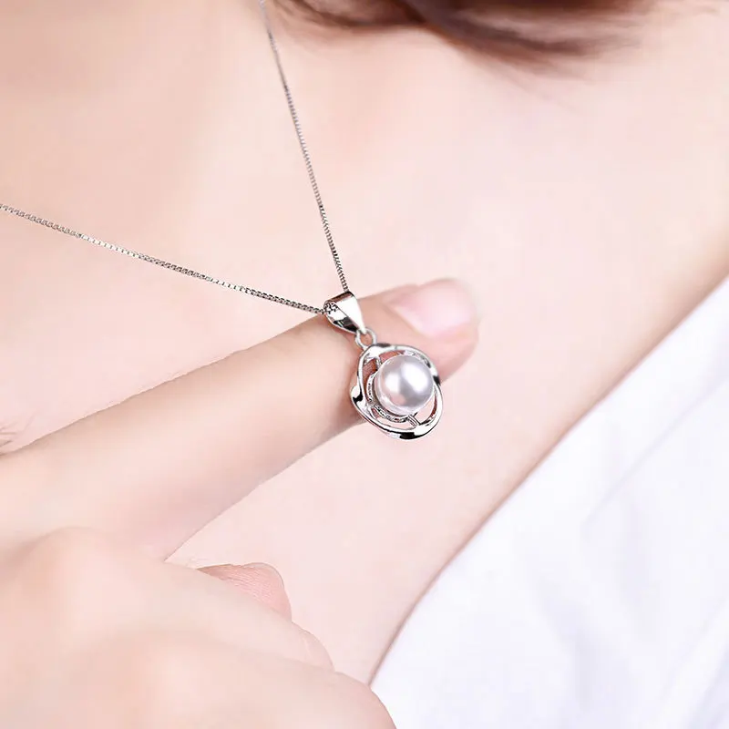 Minimalist 925 Silver Necklace Freshwater Pearl Pendant Fashion Jewelry Accessories for Women Wedding Engagement Drop shipping
Minimalist 925 Silver Necklace Freshwater Pearl Pendant Fashion Jewelry Accessories for Women Wedding Engagement Drop shipping