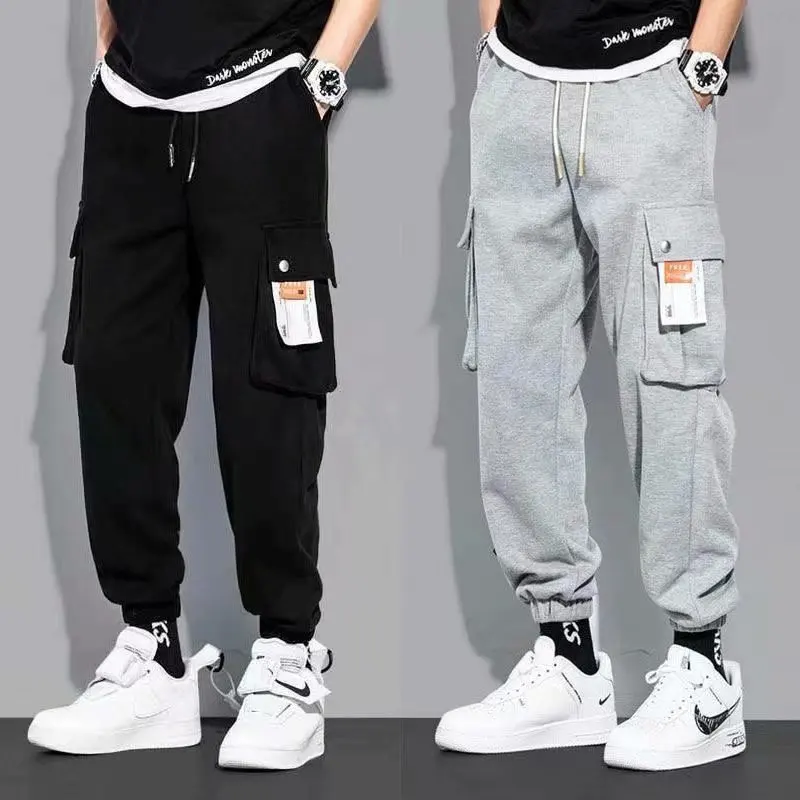 Ankle-Tied Sweatpants Men's Spring and Fall Thick Fashion Korean Loose Teen Casual Long Tooling Sports Pants mens joggers pants
Ankle-Tied Sweatpants Men's Spring and Fall Thick Fashion Korean Loose Teen Casual Long Tooling Sports Pants mens joggers pants