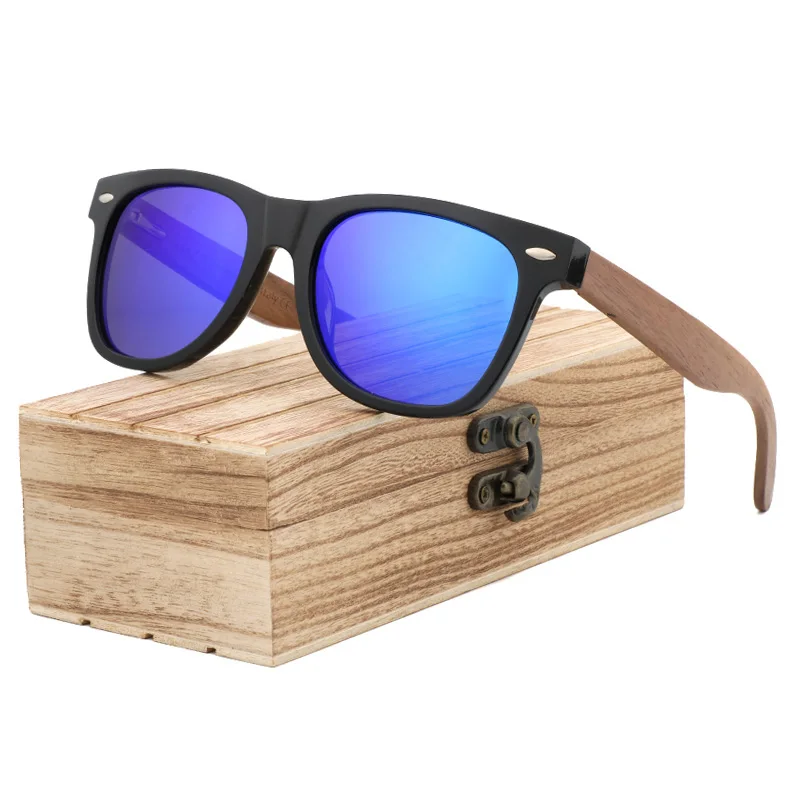 

Vintage Luxury Black Walnut Sunglass Driving Male Goggle Women Eyewears UV400 Protection Wood Legs Polarized Sunglasses Men