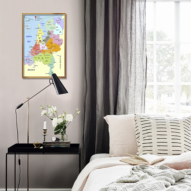 Wall Poster Dutch Series Netherlands s Map Canvas 42*59cm Clear and Easy To Read Wall Painting for School Supplies
Wall Poster Dutch Series Netherlands s Map Canvas 42*59cm Clear and Easy To Read Wall Painting for School Supplies