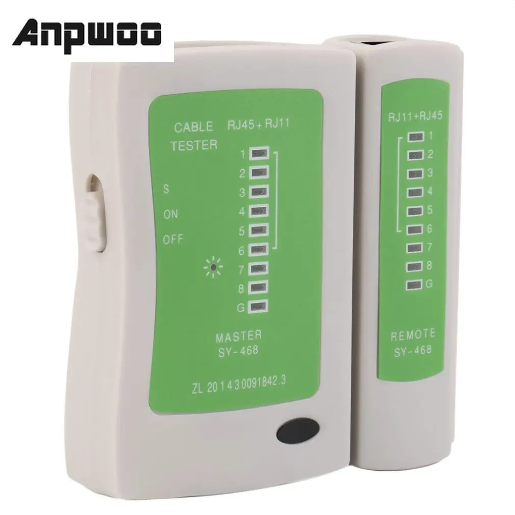 ANPWOO Professional Network Cable Tester RJ45 RJ11 RJ12 CAT5 UTP LAN Cable Tester Detector Remote Test Tools Networking
ANPWOO Professional Network Cable Tester RJ45 RJ11 RJ12 CAT5 UTP LAN Cable Tester Detector Remote Test Tools Networking