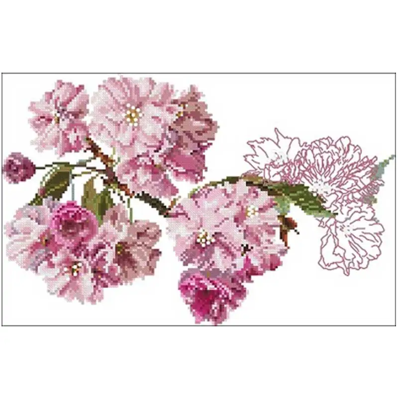 Pink flower patterns Counted Cross Stitch 11CT 14CT 18CT DIY Chinese Cross Stitch Kits Embroidery Needlework Sets home decor
Pink flower patterns Counted Cross Stitch 11CT 14CT 18CT DIY Chinese Cross Stitch Kits Embroidery Needlework Sets home decor