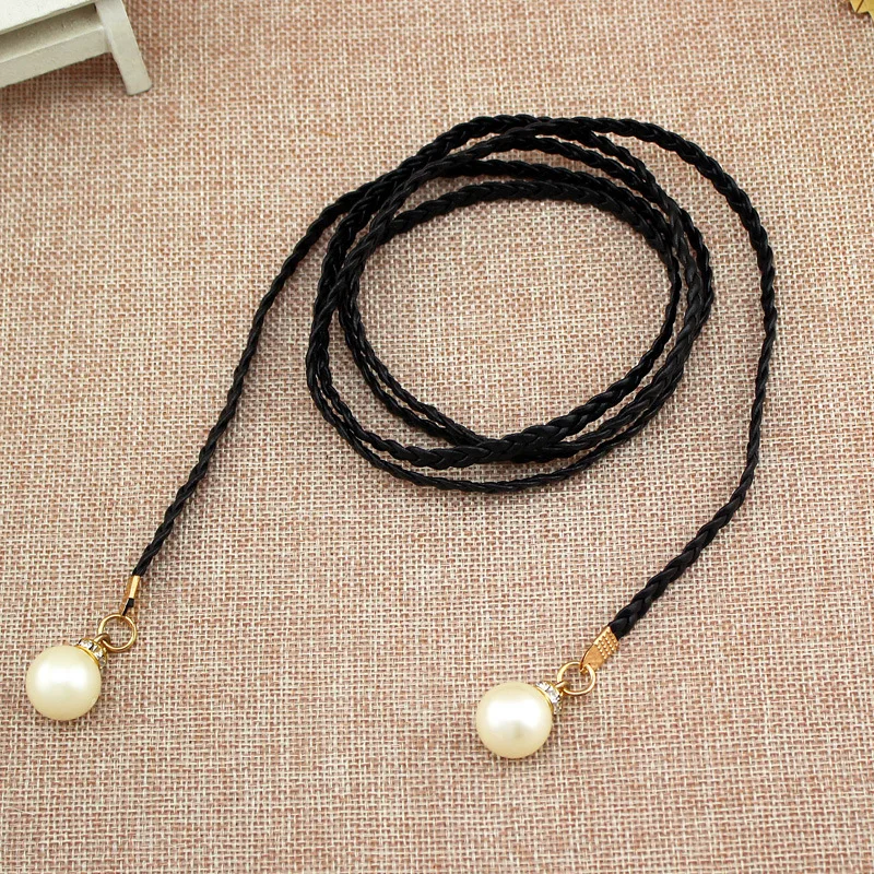 Women's Fashion Waist Chain Dress Weaving Rope Women Decorated Small pearl narrow belt dresses tassel waistband knot decorated
Women's Fashion Waist Chain Dress Weaving Rope Women Decorated Small pearl narrow belt dresses tassel waistband knot decorated