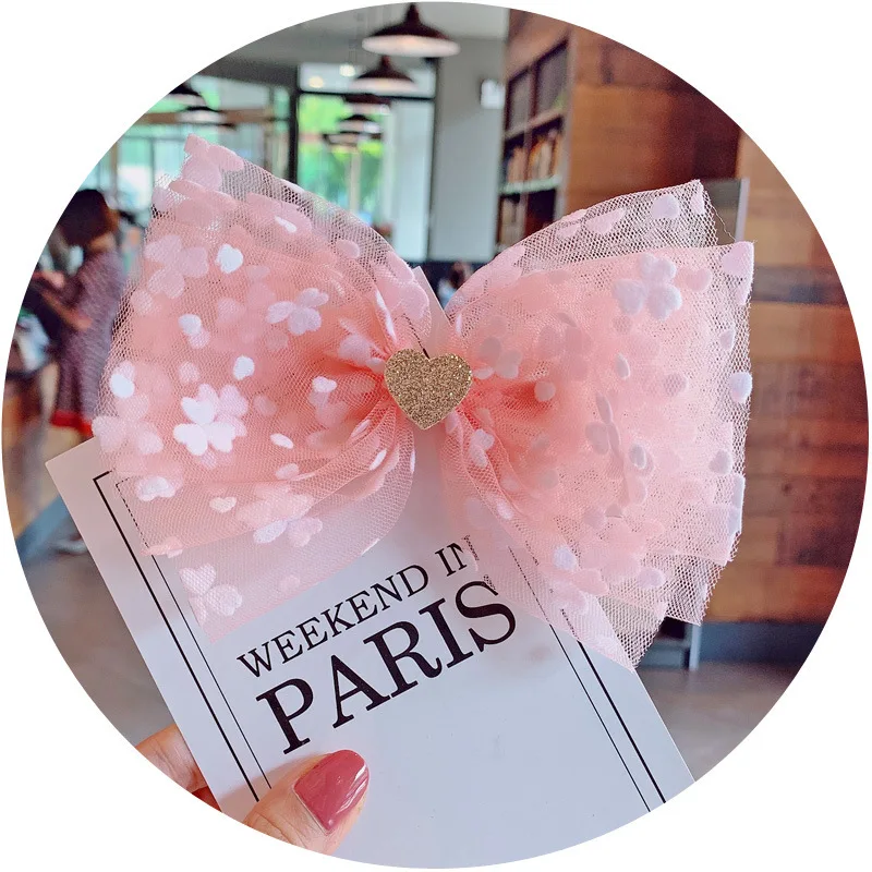 30 pcs/lot, 6 Inch Glitter Hair Bows For Girls Kids Heart Printed Yarn Bowknot Hair Clips Hairpins Fashion Hair Accessories
30 pcs/lot, 6 Inch Glitter Hair Bows For Girls Kids Heart Printed Yarn Bowknot Hair Clips Hairpins Fashion Hair Accessories