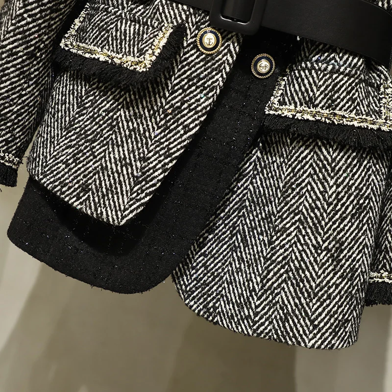 Spring New 2021 Women Luxury Patchwork Double Breasted Jacket Coat Ladies Casual Outerwear With Belts
Spring New 2021 Women Luxury Patchwork Double Breasted Jacket Coat Ladies Casual Outerwear With Belts
