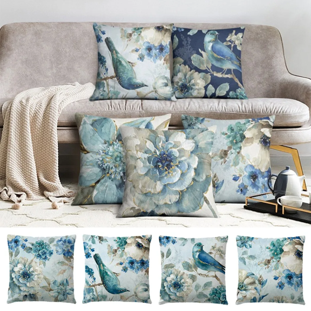 Nordic Cushion Covers Flowers Birds Cotton Linen Square Throw Pillow Case For Home Sofa Decor 45×45cm
Nordic Cushion Covers Flowers Birds Cotton Linen Square Throw Pillow Case For Home Sofa Decor 45×45cm