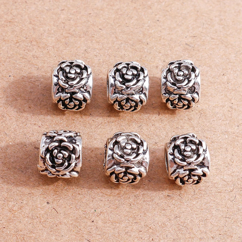 15pcs Tibetan Silver Color Alloy Flower Charms Beads for Jewelry Making DIY Bracelets Loose Spacer Beads Handmade Craft Supplies
15pcs Tibetan Silver Color Alloy Flower Charms Beads for Jewelry Making DIY Bracelets Loose Spacer Beads Handmade Craft Supplies