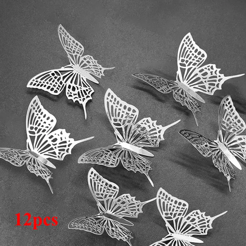3D Butterfly Wall Sticker Hollow Butterfly Party Wedding Decor Living Room Home Decor Gold Silver Butterflies Stickers Wholesale
3D Butterfly Wall Sticker Hollow Butterfly Party Wedding Decor Living Room Home Decor Gold Silver Butterflies Stickers Wholesale