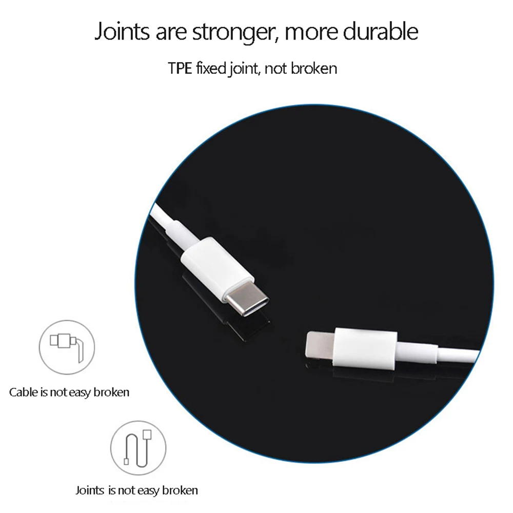 18W / 20W PD Type-C to Fast Charge Cable Data Cord Accessories for iPhone12 Max /X/XS/XR/11 Pro Max
18W / 20W PD Type-C to Fast Charge Cable Data Cord Accessories for iPhone12 Max /X/XS/XR/11 Pro Max