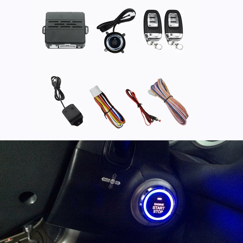 Car SUV PKE Keyless Entry Ignition Engine Start Alarm System Push Button Start System Remote Starter Stop 
Car SUV PKE Keyless Entry Ignition Engine Start Alarm System Push Button Start System Remote Starter Stop