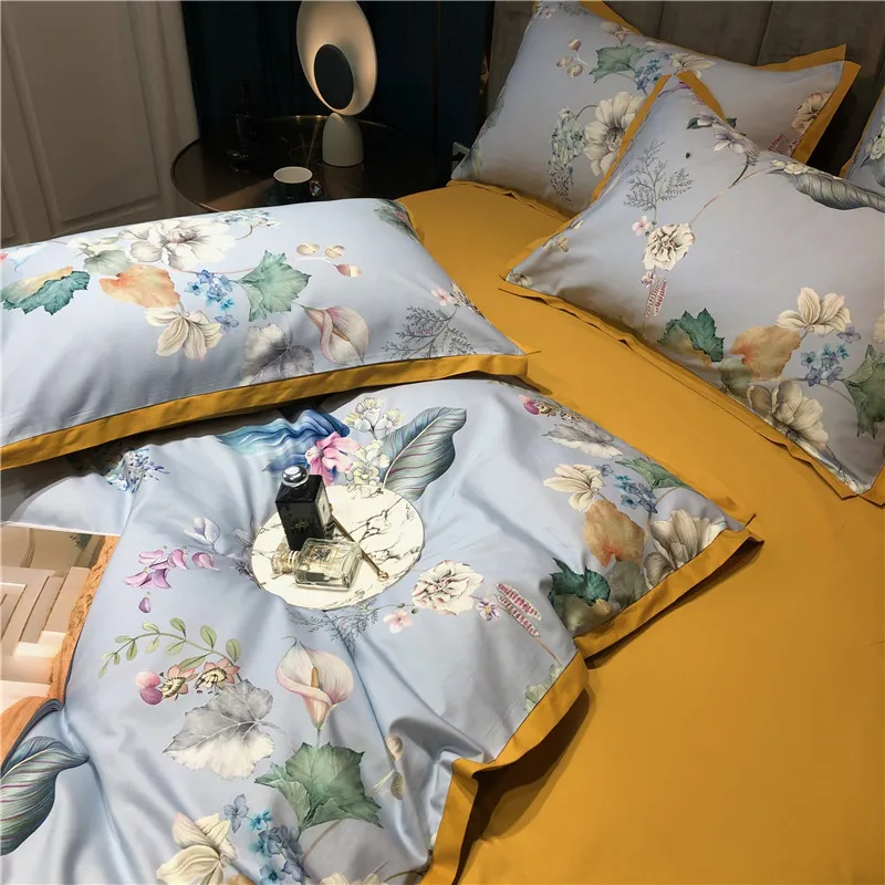 Blue Princess pastoral bedding sets Egyptian cotton bedsheet duvet cover bed linen flat sheets queen king size hometexitle
Blue Princess pastoral bedding sets Egyptian cotton bedsheet duvet cover bed linen flat sheets queen king size hometexitle