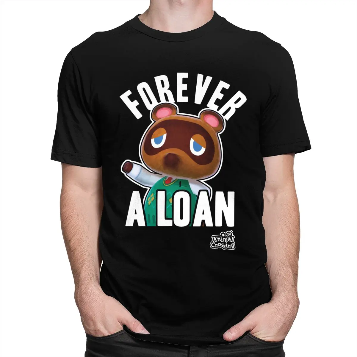 Stylish Video Game Animal Crossing T Shirts for Men Short Sleeves Leisure Forever A Loan Tee 100% Cotton Summer T-Shirt Merch 
Stylish Video Game Animal Crossing T Shirts for Men Short Sleeves Leisure Forever A Loan Tee 100% Cotton Summer T-Shirt Merch