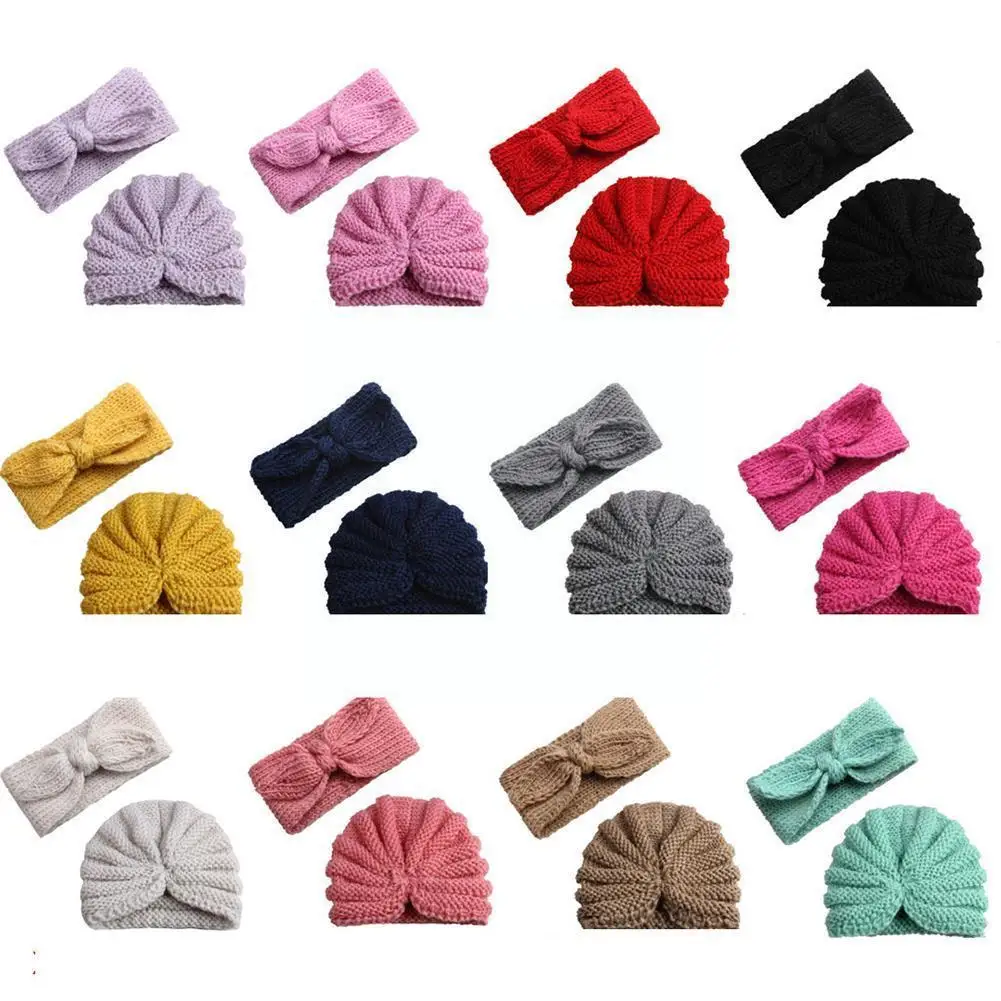 Two-piece Woolen Hat Children's Knitted Headband Winter Baby Hat For Girls Bowknot Bonnet Baby Cap For Boys Accesso E8O1
Two-piece Woolen Hat Children's Knitted Headband Winter Baby Hat For Girls Bowknot Bonnet Baby Cap For Boys Accesso E8O1