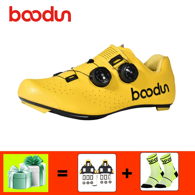 Мужская обувь для велоспорта Boodun Pro езды на велосипеде бега двойная Пряжка