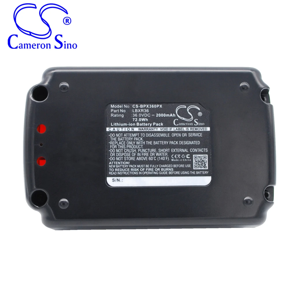 Cameron Sino 2000mA Power Tools Battery For LST136,MST2118,TC220,LSWV36,LHT2436,CST800,LBX1540-2,LBX2040,LBX36 , LBXR2036.etc
Cameron Sino 2000mA Power Tools Battery For LST136,MST2118,TC220,LSWV36,LHT2436,CST800,LBX1540-2,LBX2040,LBX36 , LBXR2036.etc