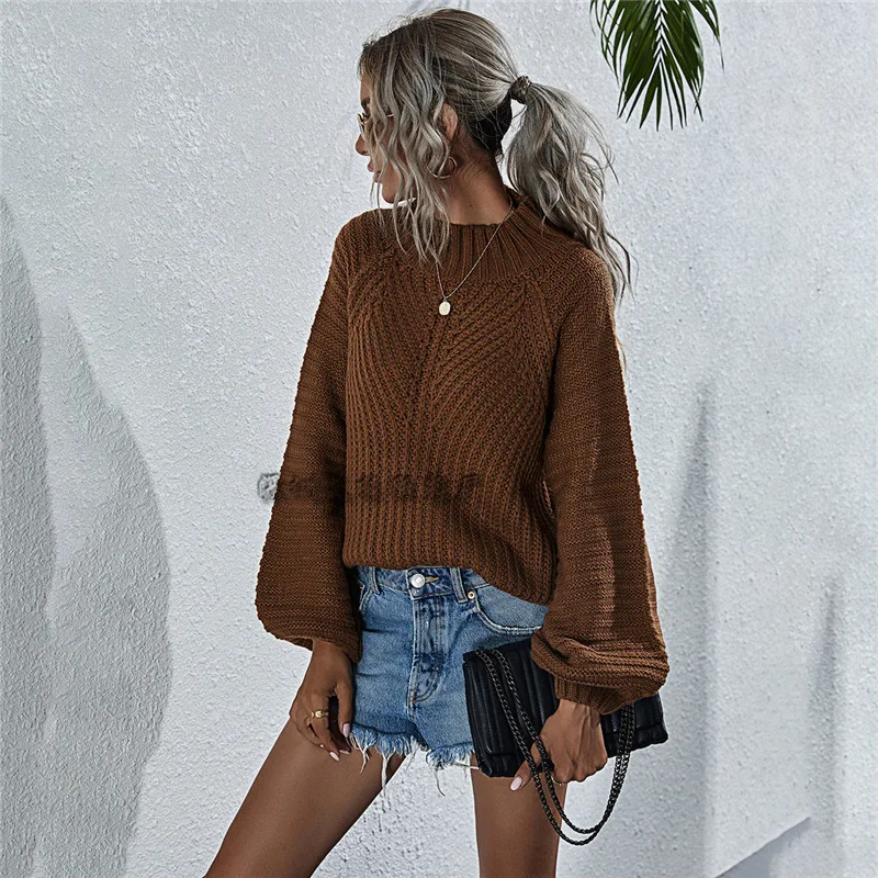 Autumn/winter new style base pierced air quality commuter knit sweater round neck all-match long-sleeved sweater women
Autumn/winter new style base pierced air quality commuter knit sweater round neck all-match long-sleeved sweater women