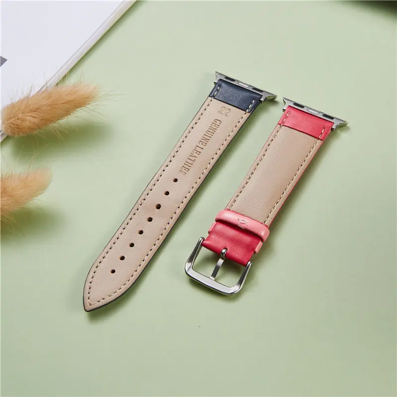 Leather Watchband for Apple Watch band 38mm 42mm 44mm 40mm Calfskin Women Bracelet Band Strap for iWatch 3 4 5 6 SE
Leather Watchband for Apple Watch band 38mm 42mm 44mm 40mm Calfskin Women Bracelet Band Strap for iWatch 3 4 5 6 SE