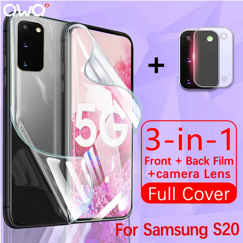 Защита экрана для Samsung Galaxy S20 fe A51 A50 A71 S8 S9 Note 9 10 20 Plus Ultra S10E Lite Гидрогелевая пленка