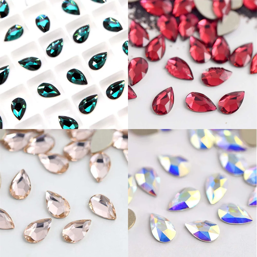 20Pcs Nail Art Flat Back Rhinestones Nail 3D-Crystal Raindrop Charm Green/Red/AB Color/Pink Hotfix Rhinestones Decoration J@*KPL
20Pcs Nail Art Flat Back Rhinestones Nail 3D-Crystal Raindrop Charm Green/Red/AB Color/Pink Hotfix Rhinestones Decoration J@*KPL