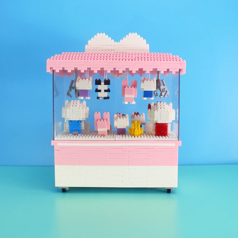 HC 1013 Pink Clip Doll Machine Cat Panda Duck Animal 3D Model DIY Mini Diamond Blocks Bricks Building Toy for Children no Box
HC 1013 Pink Clip Doll Machine Cat Panda Duck Animal 3D Model DIY Mini Diamond Blocks Bricks Building Toy for Children no Box
