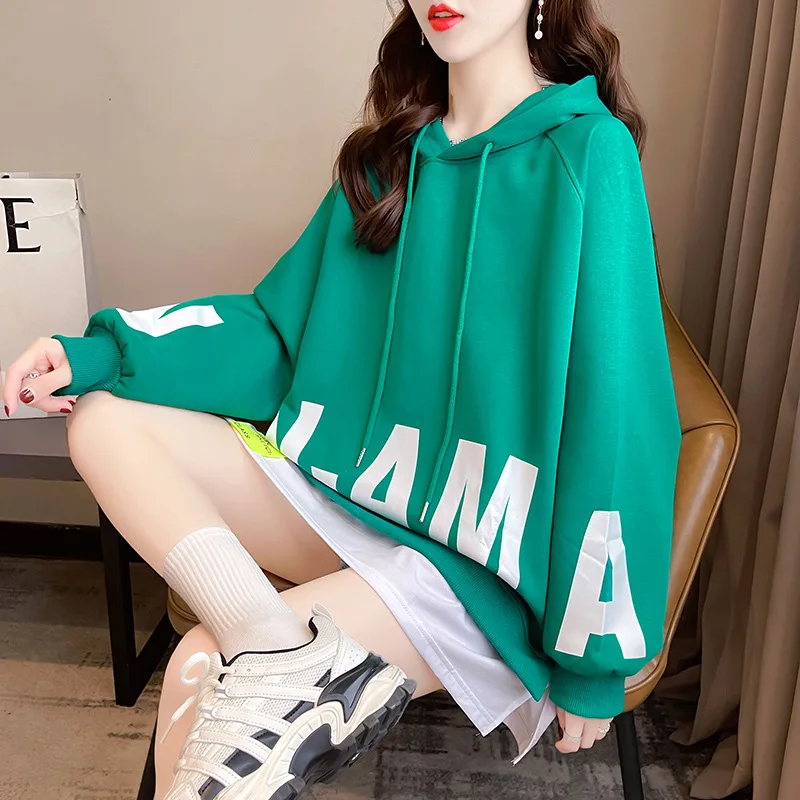 TFETTERS Green Hoodies Women Long Sleeve Sweatshirt Women Autumn New Boyfriend Loose Pullovers Hoodie Crewneck Sweatshirt
TFETTERS Green Hoodies Women Long Sleeve Sweatshirt Women Autumn New Boyfriend Loose Pullovers Hoodie Crewneck Sweatshirt