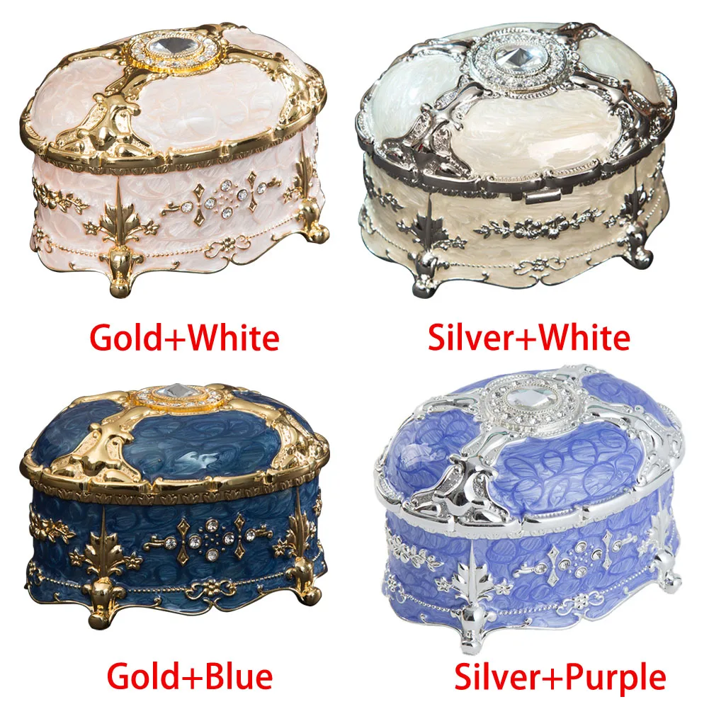 Home Collection Vintage Jewelry Box Bracelet European Style Dustproof Display Oval Case Retro Enamel Travel Portable Gift
Home Collection Vintage Jewelry Box Bracelet European Style Dustproof Display Oval Case Retro Enamel Travel Portable Gift