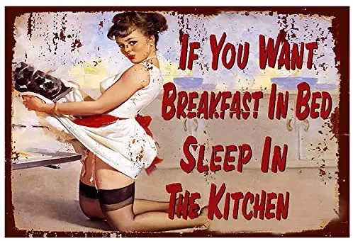 FOEMXIEN if You Want Breakfast in Bed Sleep in The Kitchen;Tin Sign Wall Retro Metal Bar Pub Poster Metal 11.87.9in
FOEMXIEN if You Want Breakfast in Bed Sleep in The Kitchen;Tin Sign Wall Retro Metal Bar Pub Poster Metal 11.87.9in
