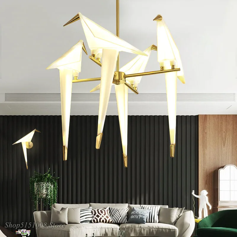 Nordic bird Pendant Lights Bedroom Origami Bird Lamp Gold Light Fixtures for Kitchen Dinning Room Lights Furniture Living Room
Nordic bird Pendant Lights Bedroom Origami Bird Lamp Gold Light Fixtures for Kitchen Dinning Room Lights Furniture Living Room