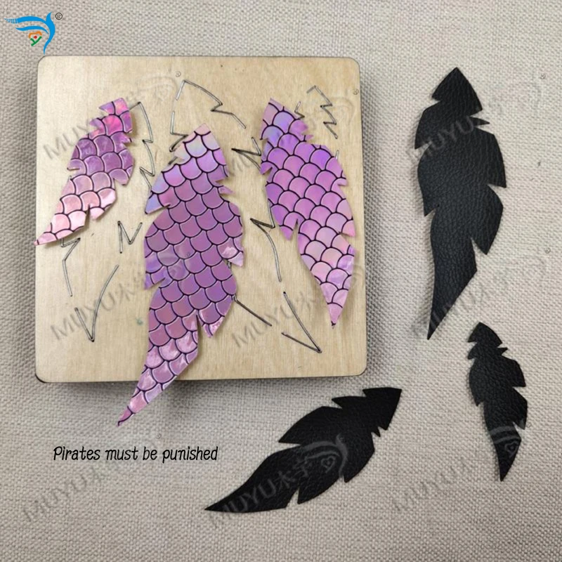 Feather earrings DIY wooden mold / cutting tool / scrapbooking mold / YT0096
Feather earrings DIY wooden mold / cutting tool / scrapbooking mold / YT0096