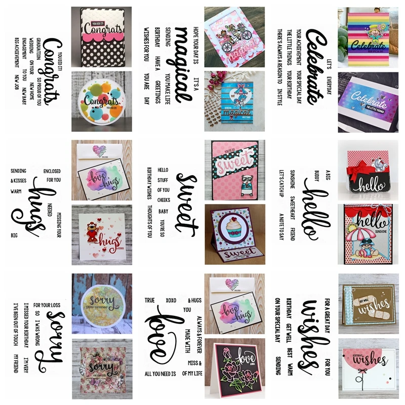 Simple Wishes Congratulation Words Phrase Clear Transparent Stamps For DIY Scrapbooking Making Template 2020 New
Simple Wishes Congratulation Words Phrase Clear Transparent Stamps For DIY Scrapbooking Making Template 2020 New