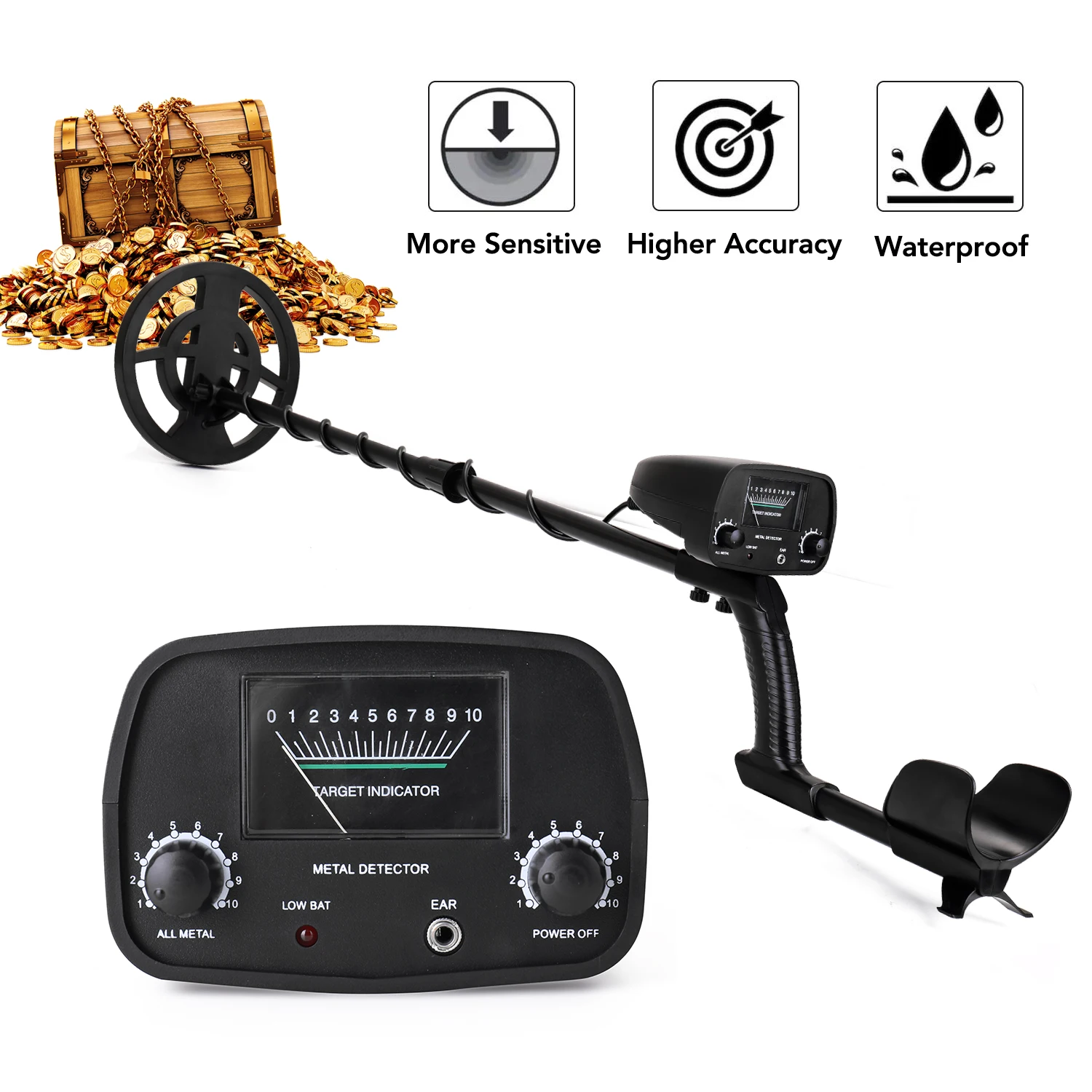 Portable Easy Installation Underground Metal Detector High Sensitivity Jewelry Treasure Gold Metal Detecting Tool
Portable Easy Installation Underground Metal Detector High Sensitivity Jewelry Treasure Gold Metal Detecting Tool