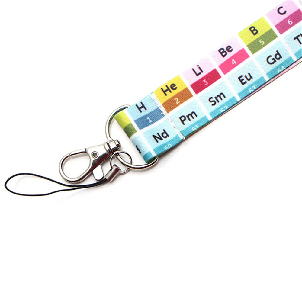 New Chemistry Periodic Table Id Card Lanyards Diy Hang Rope Badge Holder Rope Mobile Phone Strap Work Accessories
New Chemistry Periodic Table Id Card Lanyards Diy Hang Rope Badge Holder Rope Mobile Phone Strap Work Accessories