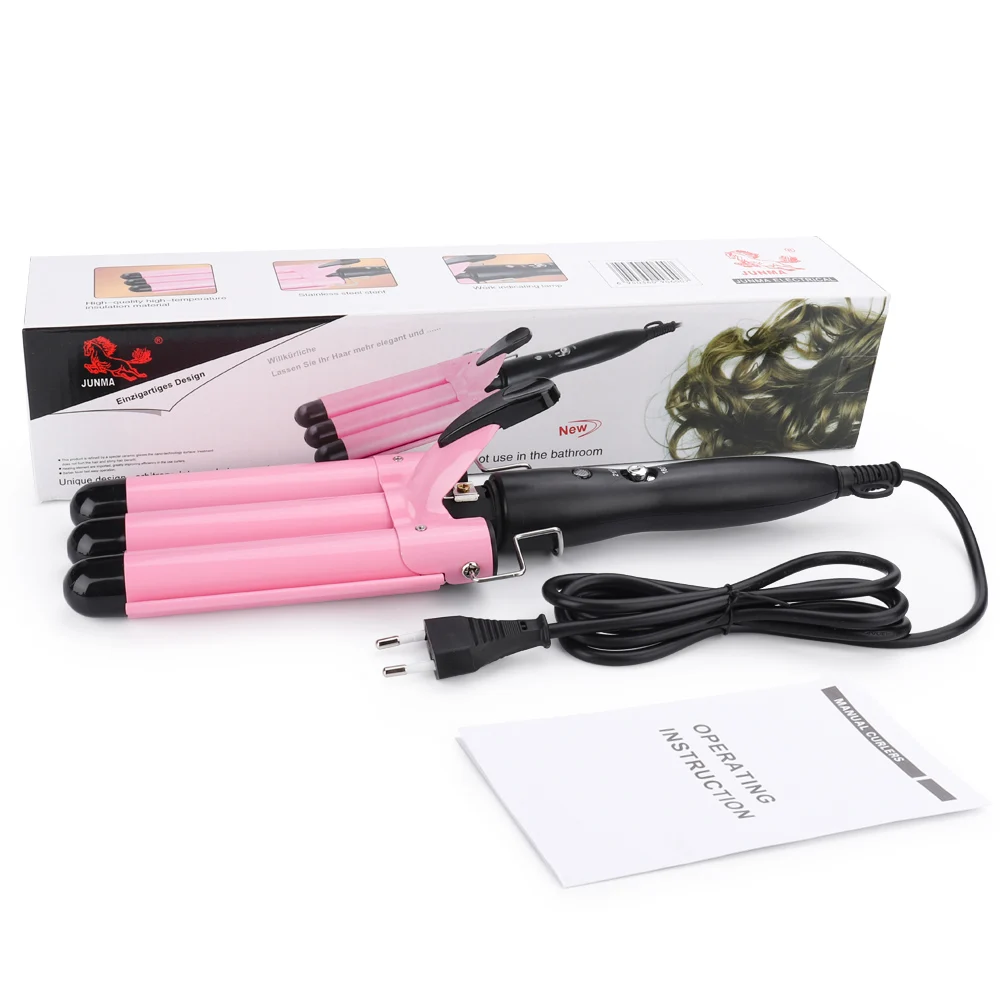 Perm Splint Ceramic Automatic Hair Curling Iron Air Curler Wand Curler Triple Barrel Electric Hair Waver Curly Hair Styling Tool
Perm Splint Ceramic Automatic Hair Curling Iron Air Curler Wand Curler Triple Barrel Electric Hair Waver Curly Hair Styling Tool