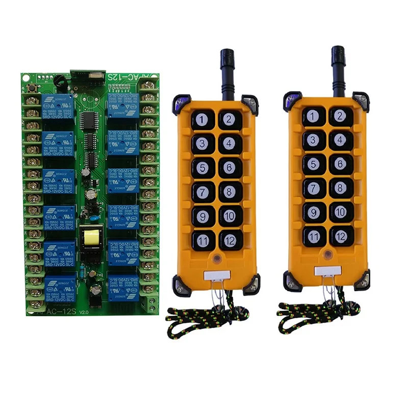 3000m AC220V 12Channel Radio Controller RF Wireless Remote Control Overhead travelling crane System Receiver + Long Transmitter
3000m AC220V 12Channel Radio Controller RF Wireless Remote Control Overhead travelling crane System Receiver + Long Transmitter