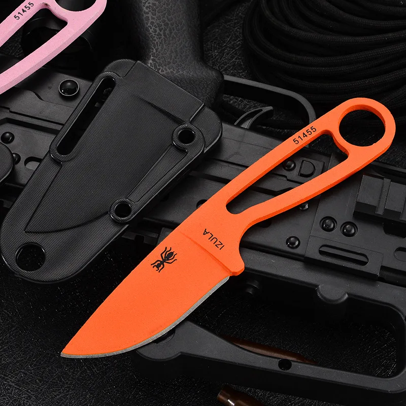 

CS COLD Ant IZULA fixed blade knife straight knifes Hunt Survive pocket knives+ ABS sheath Hike Edc tools