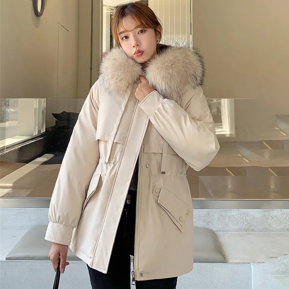 Cotton Padded Jacket 2021 Autumn Winter New Casual Womens Solid Color Thicken Fur Collar Plus Velvet Long Sleeve Cotton Jacket
Cotton Padded Jacket 2021 Autumn Winter New Casual Womens Solid Color Thicken Fur Collar Plus Velvet Long Sleeve Cotton Jacket
