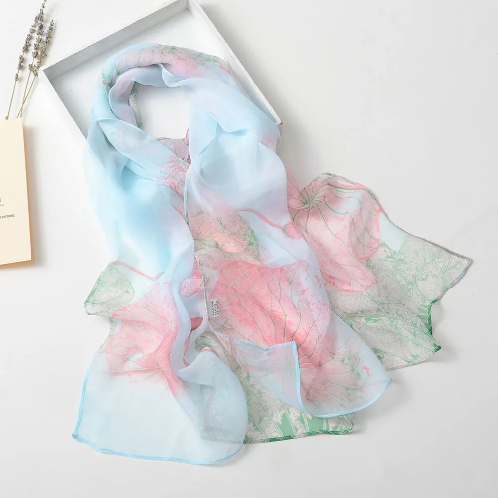 Fashion Women Lotus Printing Scarf New Design Thin Long Soft Wrap Ladies Summer Floral Print Shawl Elegant Scarves Female #W3
Fashion Women Lotus Printing Scarf New Design Thin Long Soft Wrap Ladies Summer Floral Print Shawl Elegant Scarves Female #W3