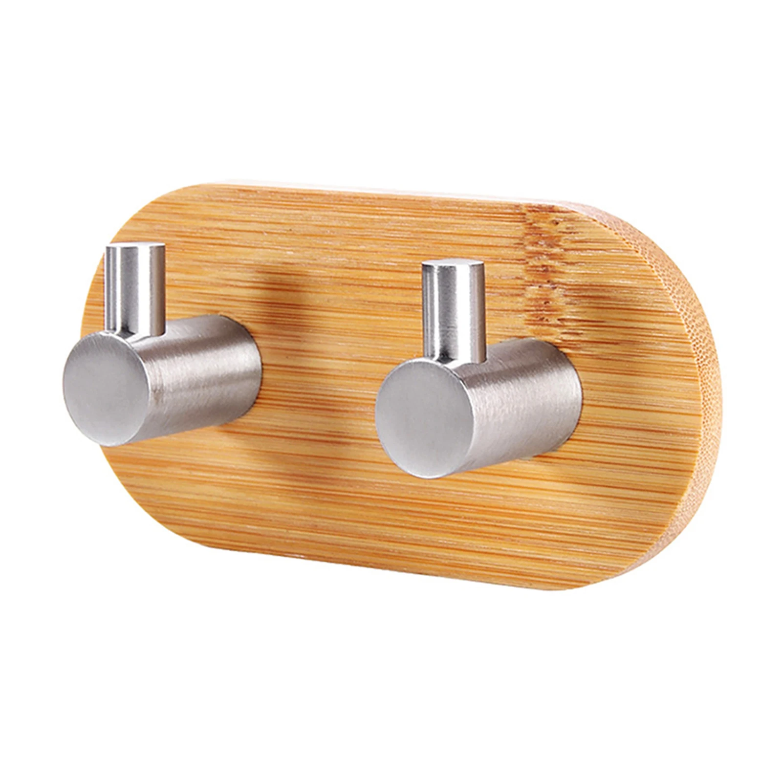 Self-adhesive Hook Stainless Steel Wall Hooks With Wooden Base Bathroom Towel Clothes Hanger Wall Mounted Storage Hook
Self-adhesive Hook Stainless Steel Wall Hooks With Wooden Base Bathroom Towel Clothes Hanger Wall Mounted Storage Hook