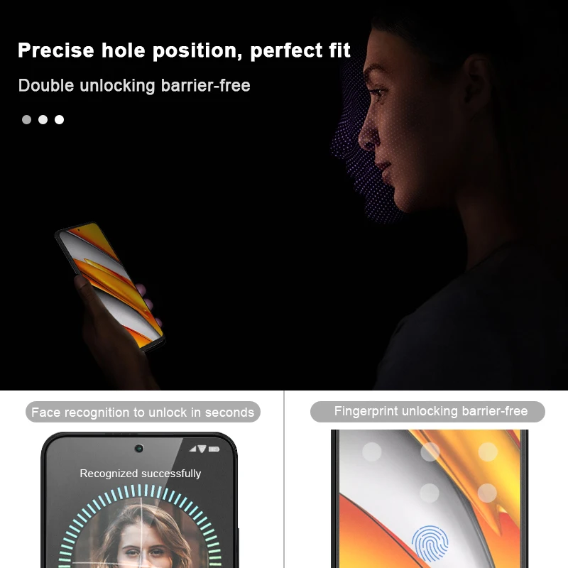 CHYI матовое Защитное стекло для Xiaomi Poco F3 X3 nfc защита экрана матовая закаленная